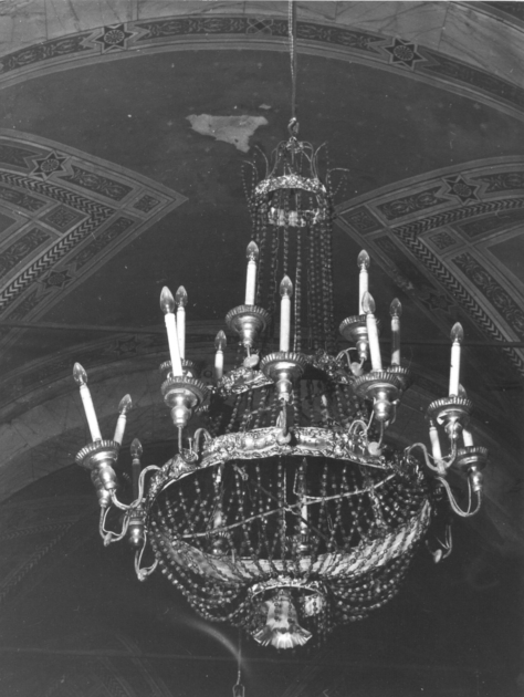 lampadario - a bracci, serie - bottega toscana (sec. XIX)