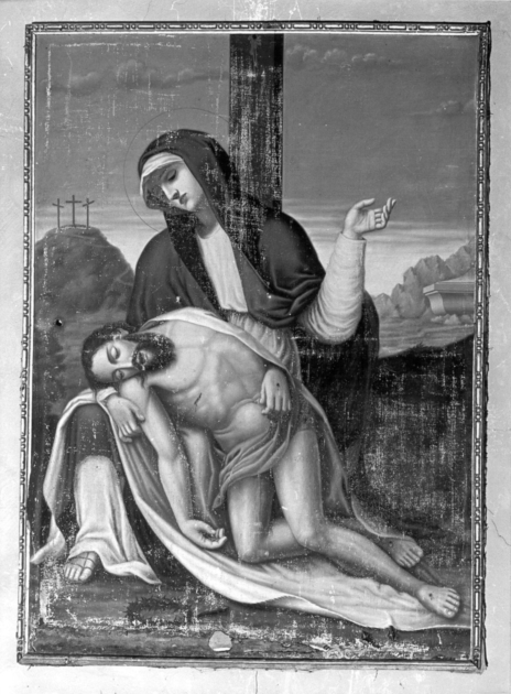pietà (dipinto) - ambito italiano (sec. XIX)
