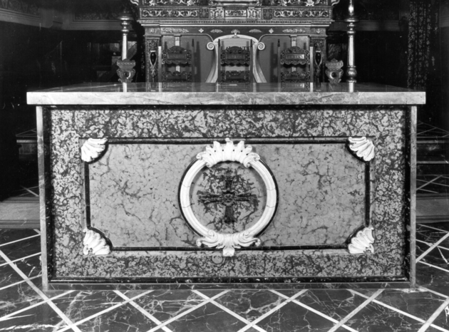 altare maggiore - ambito garfagnino (sec. XIX)