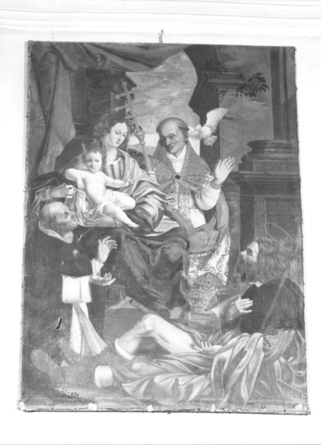 Madonna con Bambino e Santi (dipinto) - ambito italiano (secc. XVI/ XVII)