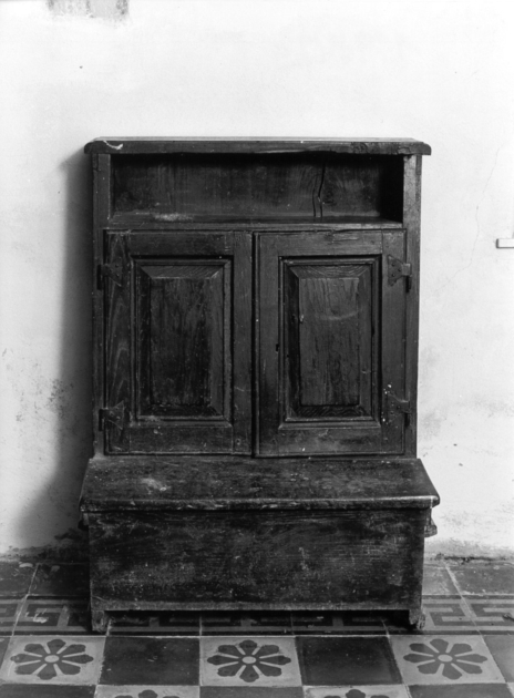 inginocchiatoio - ambito garfagnino (sec. XIX)