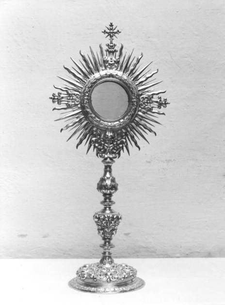 ostensorio - a raggiera di Pitterman Bernardo (sec. XVIII)