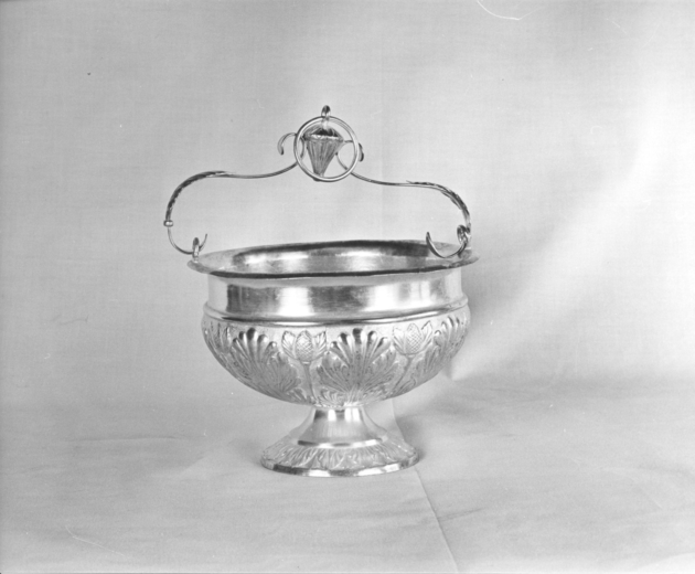secchiello per l'acqua benedetta - bottega italiana (sec. XIX)