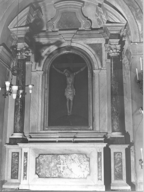 Cristo crocifisso (crocifisso) di Pardini Antonio (attribuito) (fine sec. XIV)