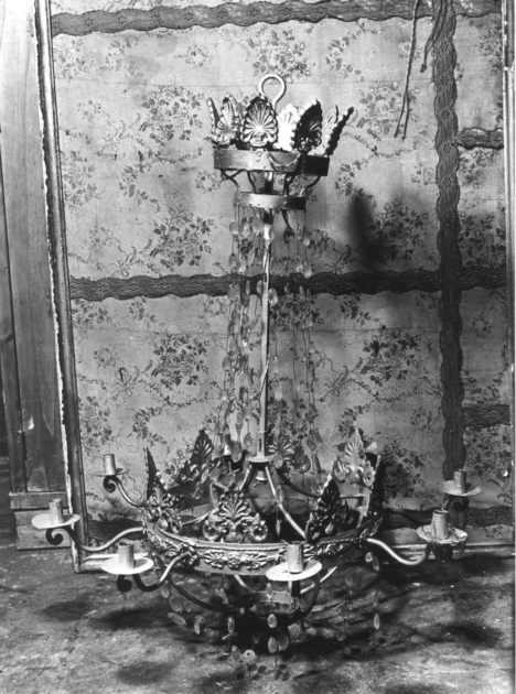 lampadario - a bracci, serie - bottega italiana (sec. XIX)