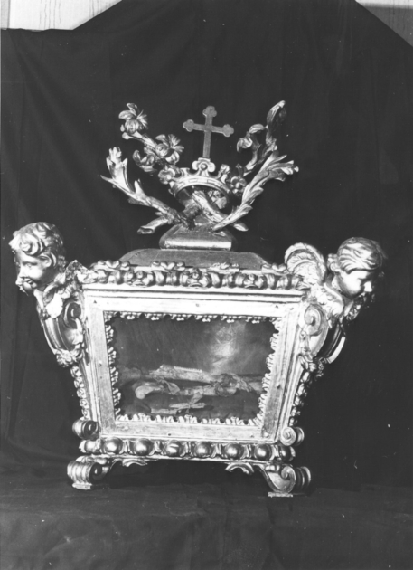 reliquiario a teca - a urna, serie - bottega toscana (sec. XVIII)