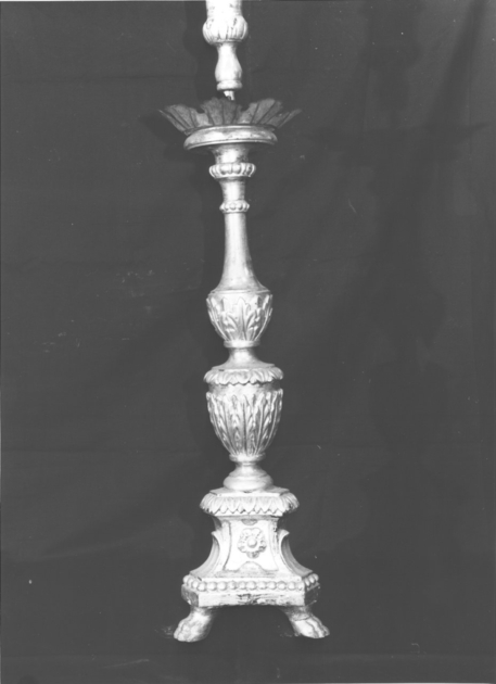 candeliere, serie - bottega toscana (fine/inizio secc. XVIII/ XIX)