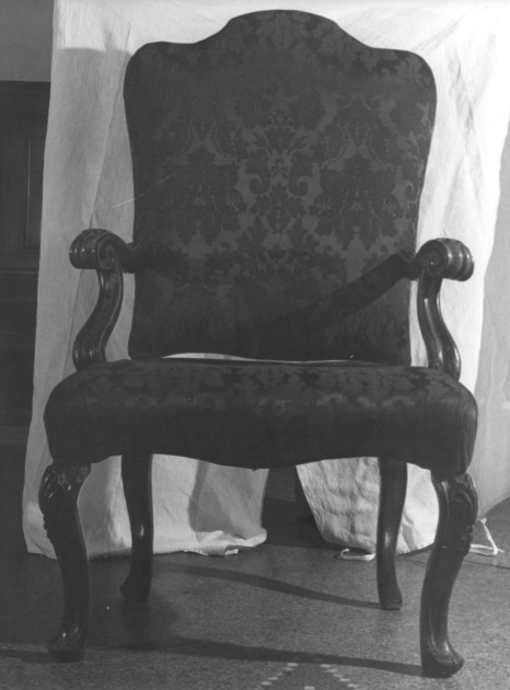 poltrona, serie - bottega toscana (fine/inizio secc. XVIII/ XIX)