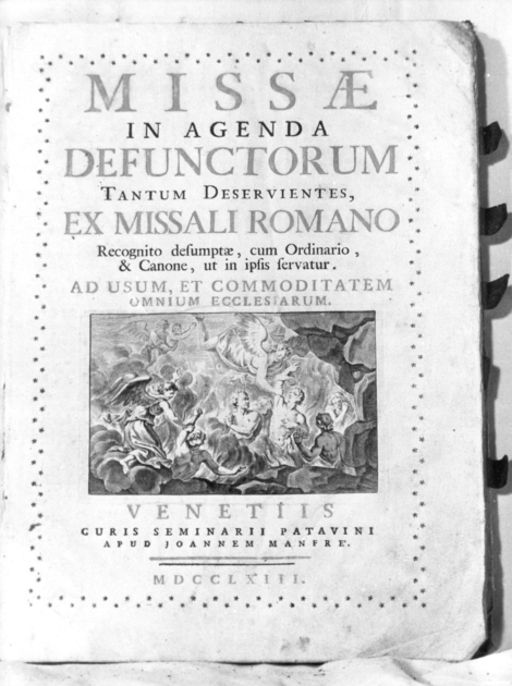 coperta di libro liturgico di Manfrè Giovanni (sec. XVIII)