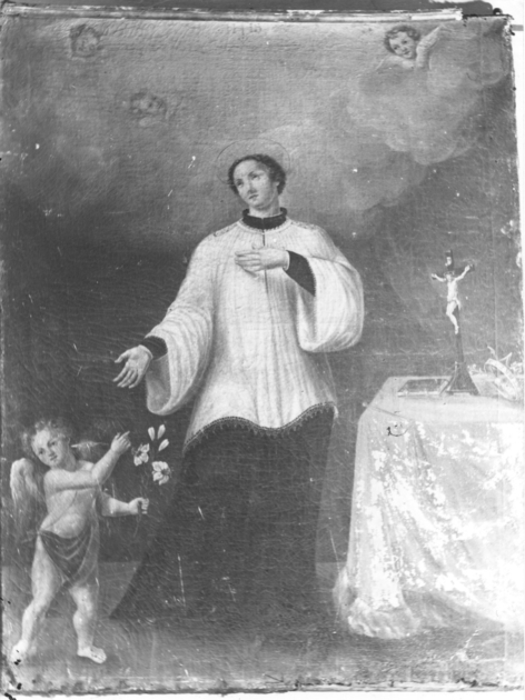 SAN LUIGI GONZAGA (dipinto) - ambito italiano (sec. XIX)