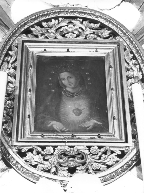 SACRO CUORE DI MARIA (dipinto) - ambito italiano (sec. XIX)