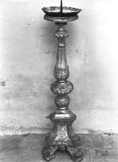 candeliere, serie - bottega versiliese (inizio sec. XIX)