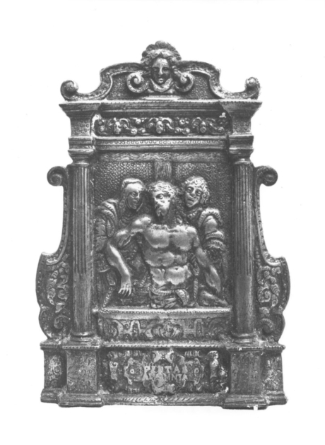 DEPOSIZIONE DI CRISTO DALLA CROCE (pace - a tavoletta, architettonica) - bottega toscana (prima metà sec. XX)