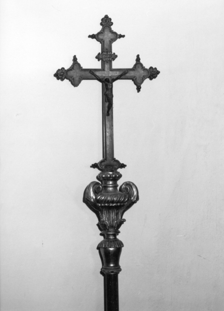 asta di croce processionale - bottega lucchese (sec. XIX)