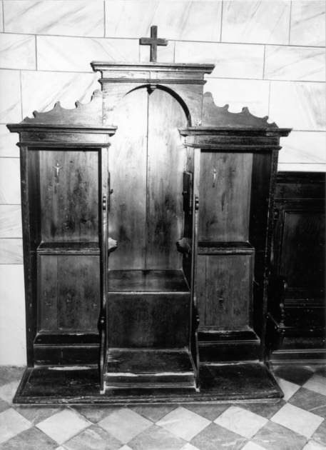 confessionale - bottega lucchese (sec. XVIII)