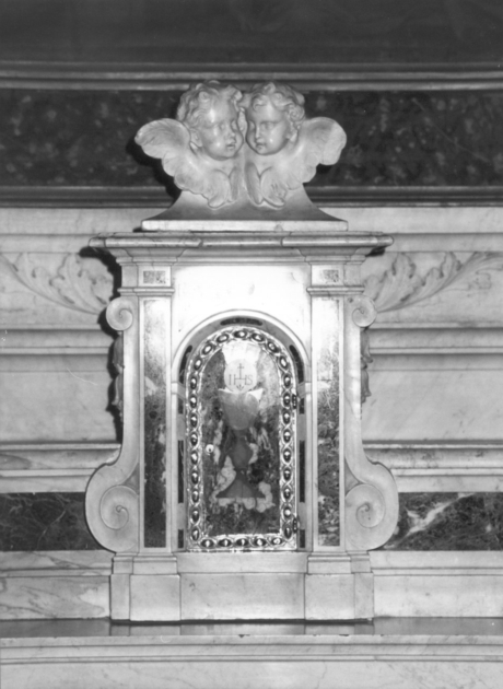 tabernacolo - a frontale architettonico - bottega lucchese (fine sec. XVIII)