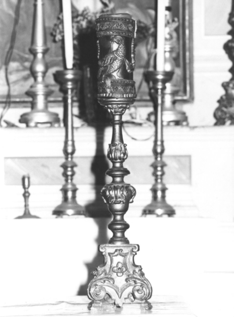 candeliere, serie - bottega versiliese (fine/inizio secc. XIX/ XX)