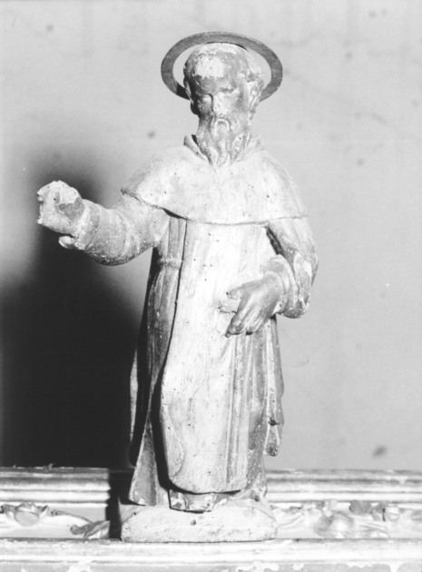 SANT'ANTONIO ABATE (statuetta devozionale) - bottega italiana (fine/inizio secc. XVIII/ XIX)