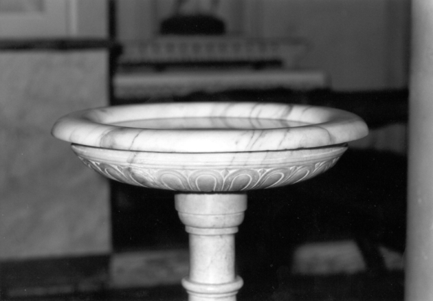 acquasantiera - a fusto - bottega toscana (sec. XIX)