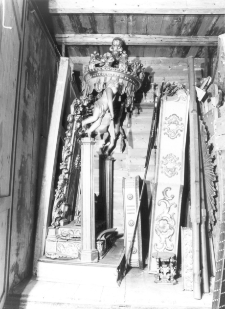 baldacchino d'altare - bottega toscana (metà sec. XIX)