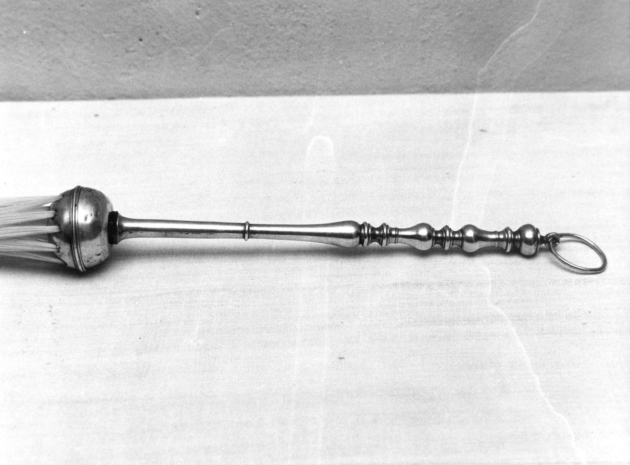 aspersorio - a pennello - bottega lucchese (metà sec. XVIII)