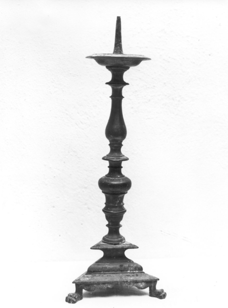 candeliere, serie - bottega toscana (metà sec. XVIII)