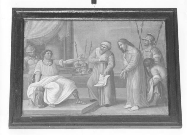 stazioni della via crucis (dipinto) - ambito italiano (fine/inizio secc. XVIII/ XIX)