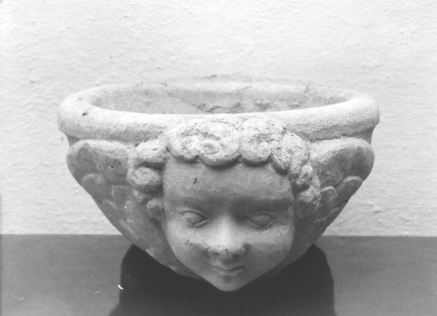 acquasantiera - bottega toscana (inizio sec. XX)