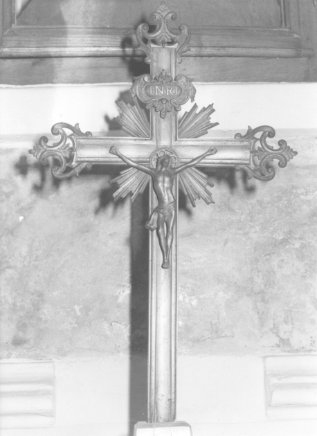 croce processionale - bottega toscana (fine sec. XIX)