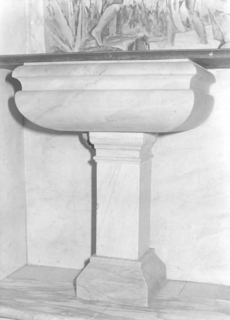 fonte battesimale - bottega toscana (fine sec. XIX)