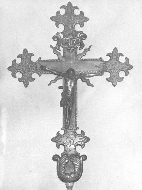 croce processionale - bottega lucchese (fine/inizio secc. XVIII/ XIX)