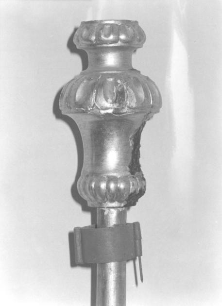 mazza processionale - bottega lucchese (fine sec. XIX)