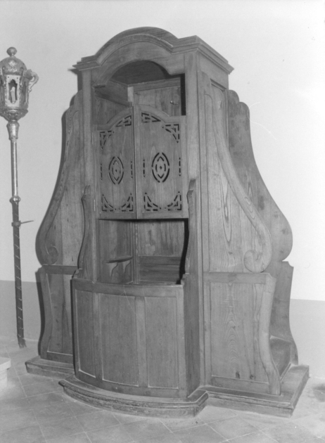 confessionale - bottega lucchese (primo quarto sec. XX)