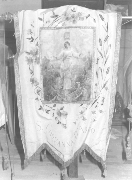 stendardo processionale - manifattura italiana (fine/inizio secc. XIX/ XX)