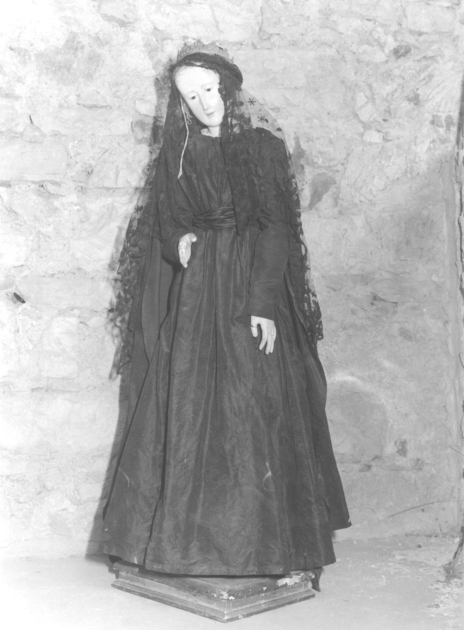 MADONNA ADDOLORATA (statua) - bottega italiana (inizio sec. XIX)