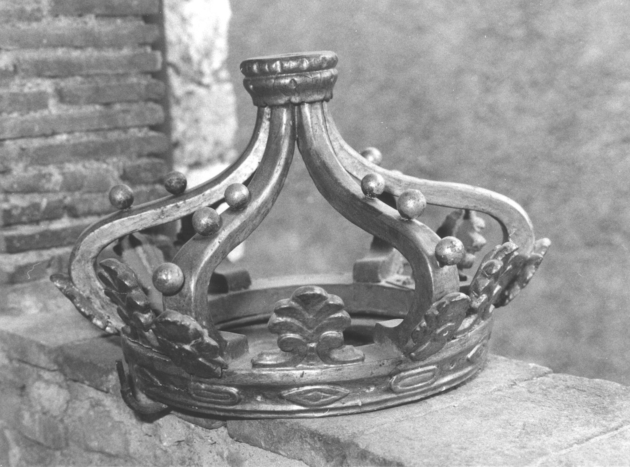 corona pensile - bottega lucchese (metà sec. XIX)