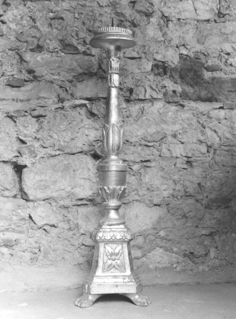 candeliere, serie - bottega lucchese (inizio sec. XIX)