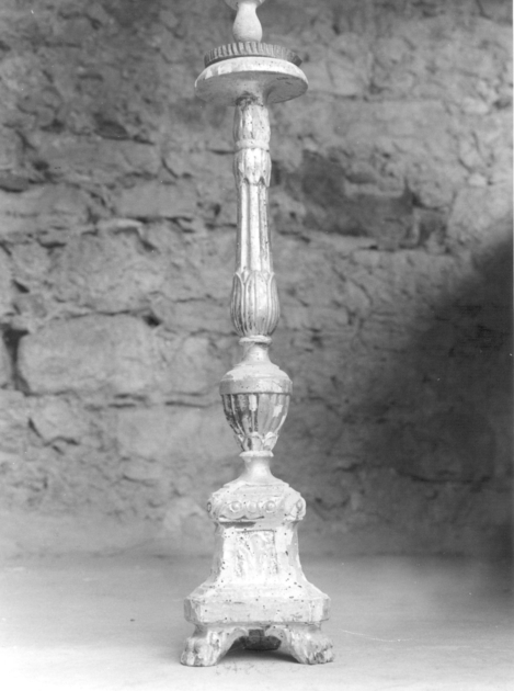 candeliere, serie - bottega lucchese (fine/inizio secc. XVIII/ XIX)