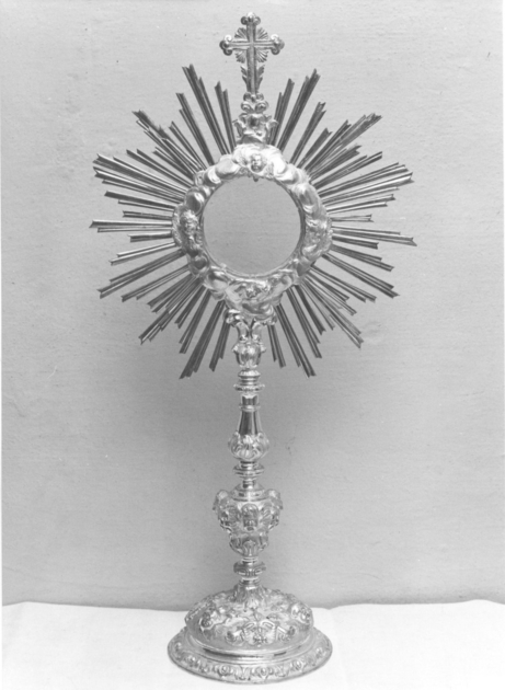 ostensorio - a raggiera - bottega italiana (sec. XVIII)