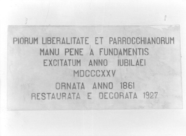 lapide - bottega italiana (sec. XX)