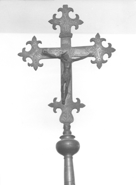 croce processionale - bottega italiana (prima metà sec. XX)