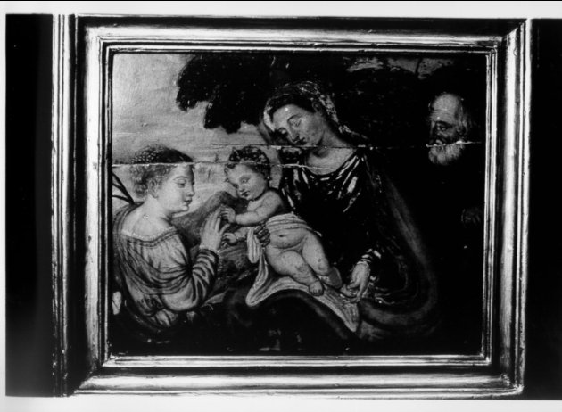 Madonna con Bambino tra Santa Caterina e San Giuseppe (dipinto) - ambito veneto (?) (sec. XV)