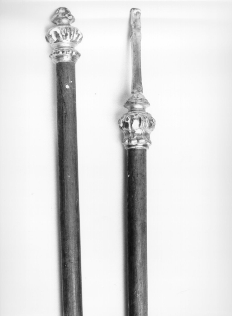 mazza processionale, serie - bottega versiliese (sec. XVIII)