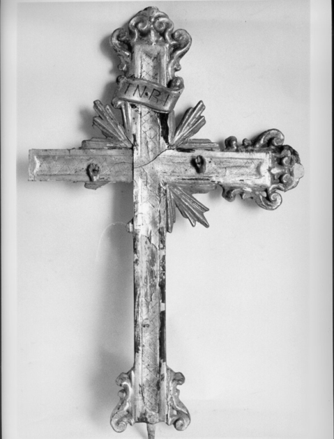 croce processionale - bottega toscana (sec. XIX)