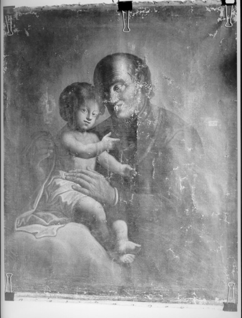 San Gaetano con Gesù Bambino (dipinto) - bottega toscana (fine/inizio secc. XVII/ XVIII)