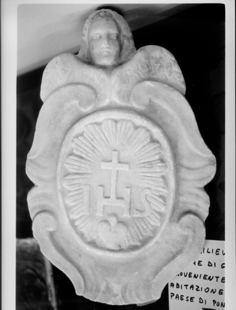 MONOGRAMMA CRISTOLOGICO (rilievo) - bottega toscana (sec. XIX)