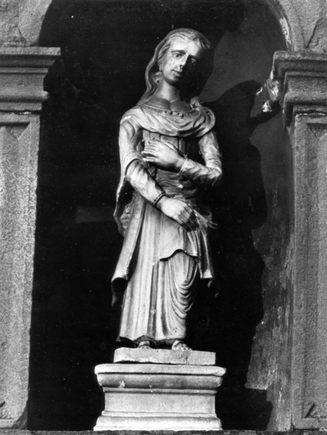 MADONNA ANNUNCIATA/ SAN GIOVANNI (statua, serie) - ambito italiano (sec. XVI)