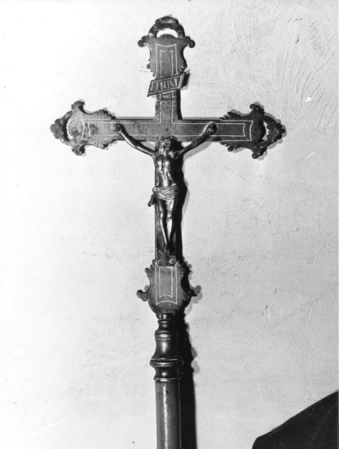 croce processionale - bottega toscana (sec. XVIII)