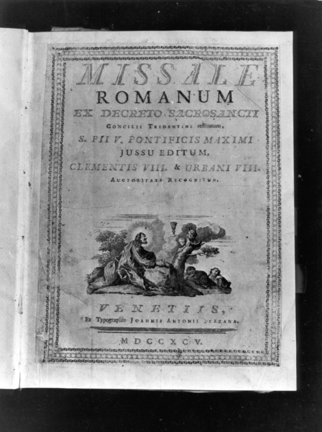 coperta di libro liturgico - bottega veneziana (sec. XVIII)