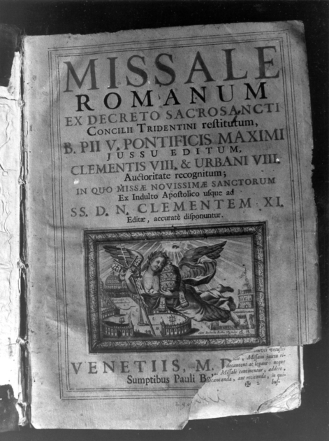 coperta di libro liturgico - bottega veneziana (sec. XVIII)